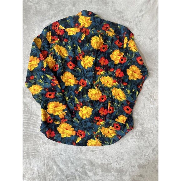 Men’s J.crew Mid Weight Flannel Classic Multicolored Floral Size Medium - Picture 11 of 11